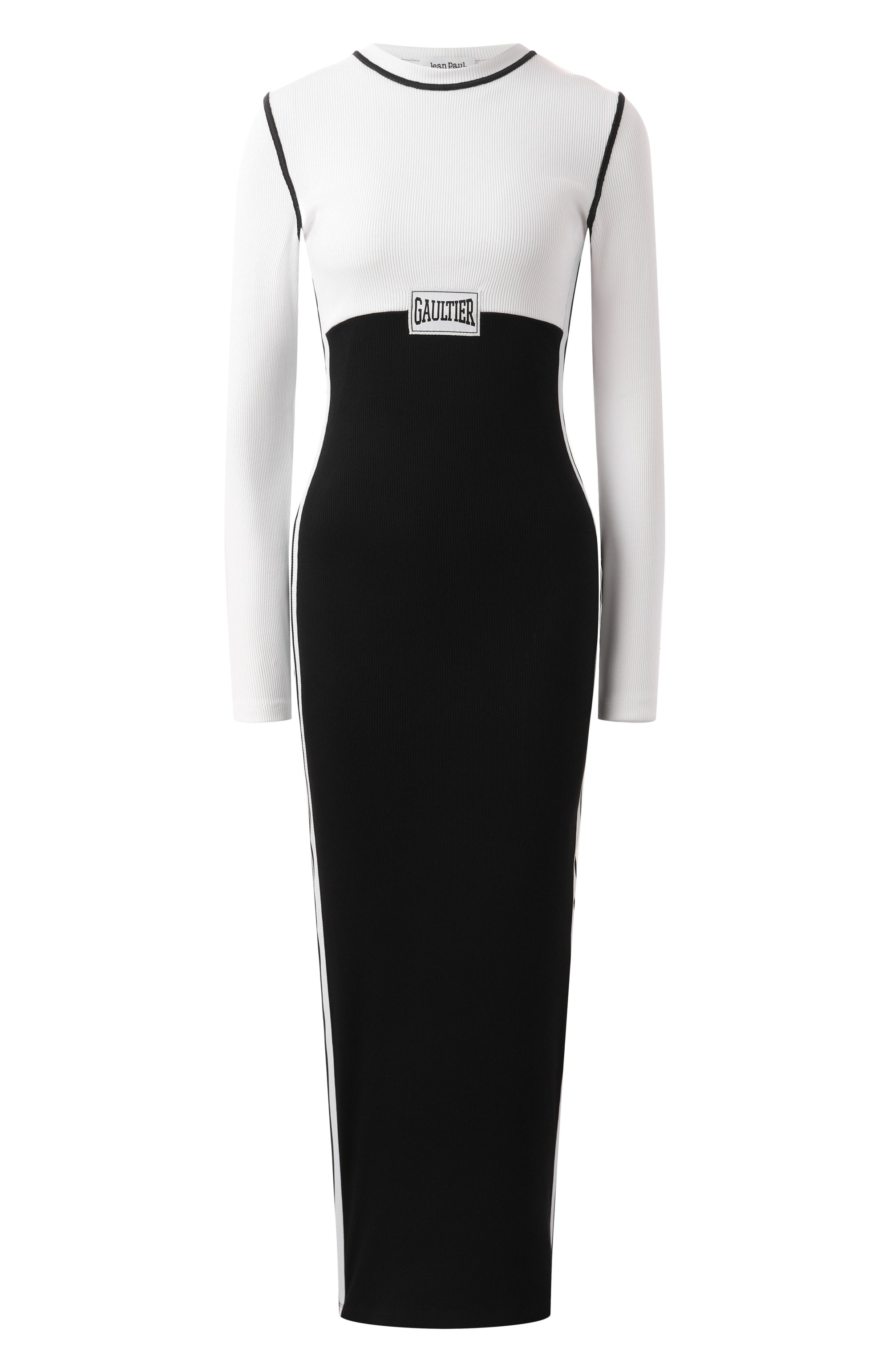 Хлопковое платье JEAN PAUL GAULTIER черно-белого цвета по цене 69950 руб., арт. 25/33-F-R0343P-J080, фото 1 Хлопковое платье JEAN PAUL GAULTIER, арт. 25/33-F-R0343P-J080, фото 1