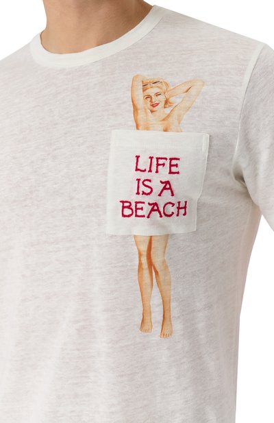 Льняная футболка MC2 SAINT BARTH, арт. STBM ECSTASEA/03021H, фото 5