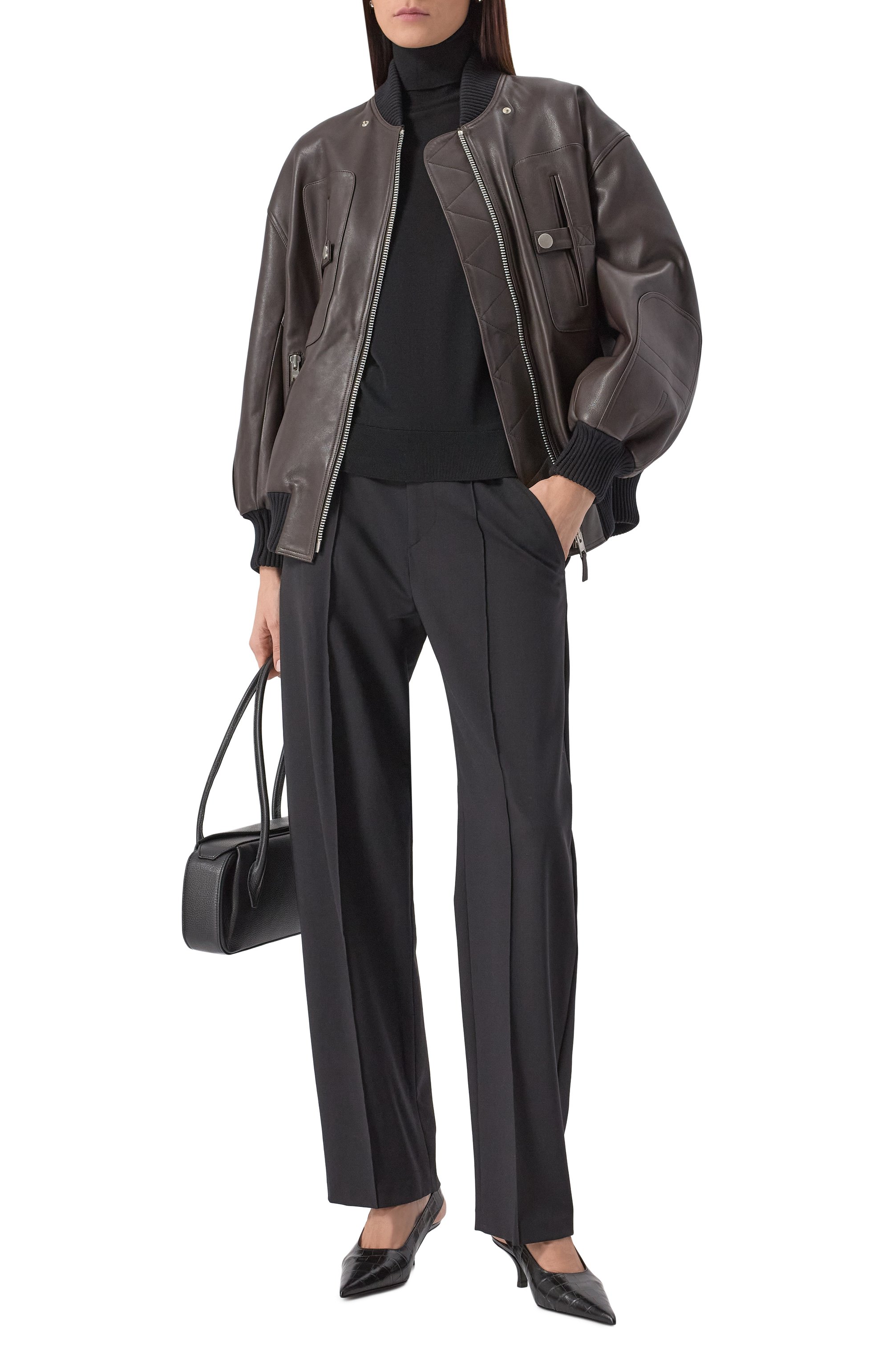 Кожаный бомбер CO, арт. 6952PSGV-PS25, фото 2