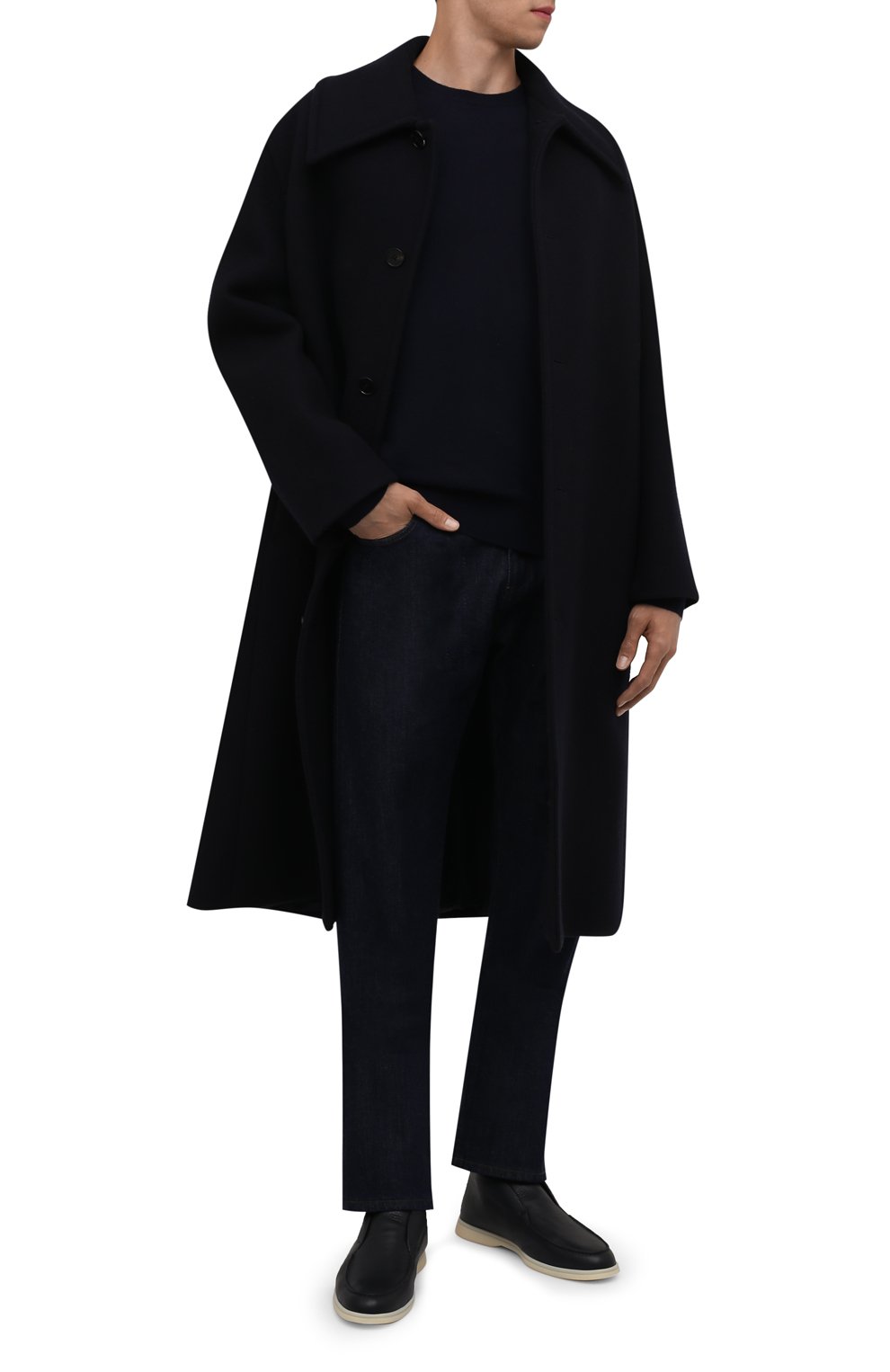 Кожаные ботинки open walk LORO PIANA, арт. FAI3276, фото 2