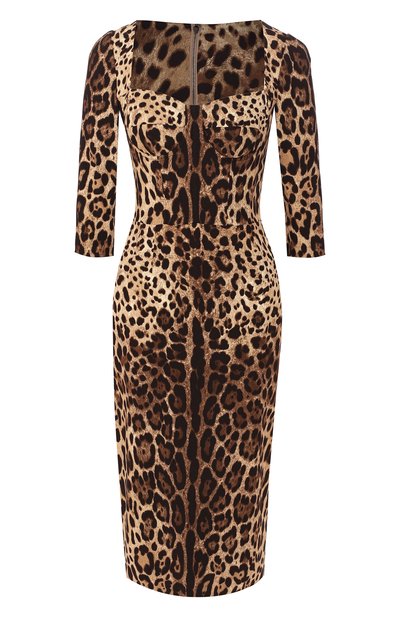 Женское платье с принтом DOLCE & GABBANA, арт. F6C1ET/FSRKI