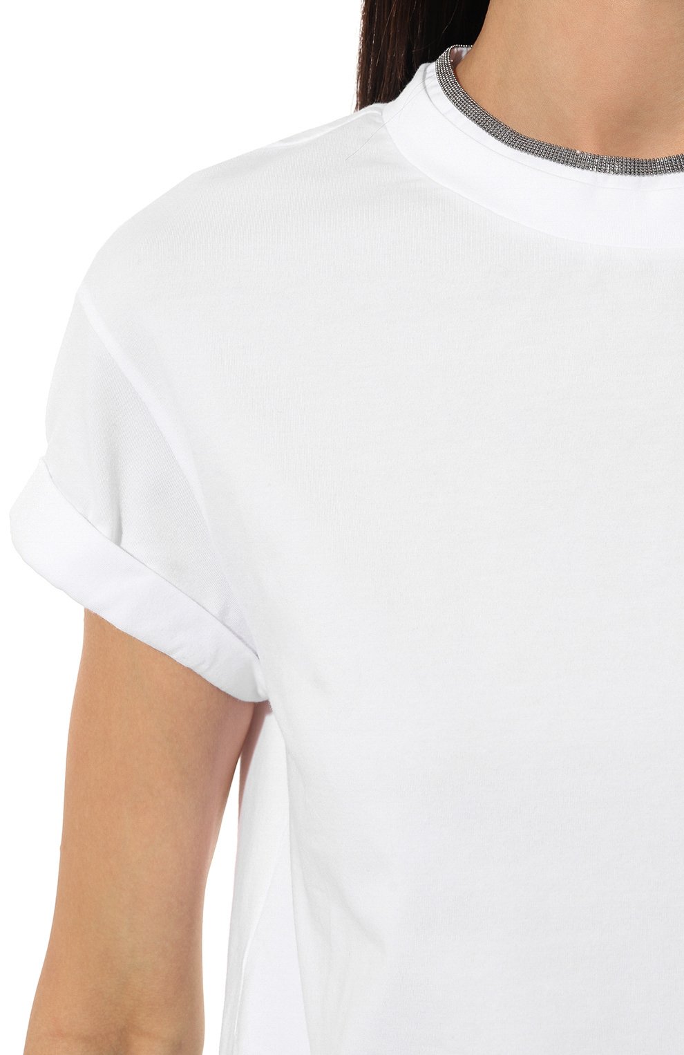 Хлопковая футболка BRUNELLO CUCINELLI, арт. M0T18BD200, фото 5