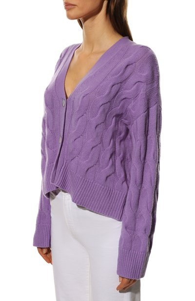 Кашемировый кардиган FTC сиреневого цвета по цене 65000 руб., арт. 840-0400, фото 3 Кашемировый кардиган FTC, арт. 840-0400, фото 3