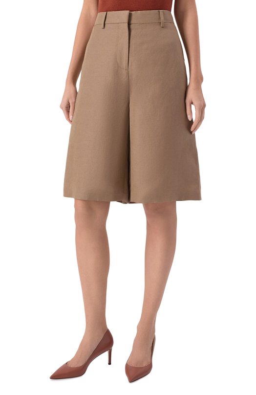 Шорты изо льна и шелка MVST M26.2PW.T011/F123 Бежевый  M26.2PW.T011/F123 Фото 3