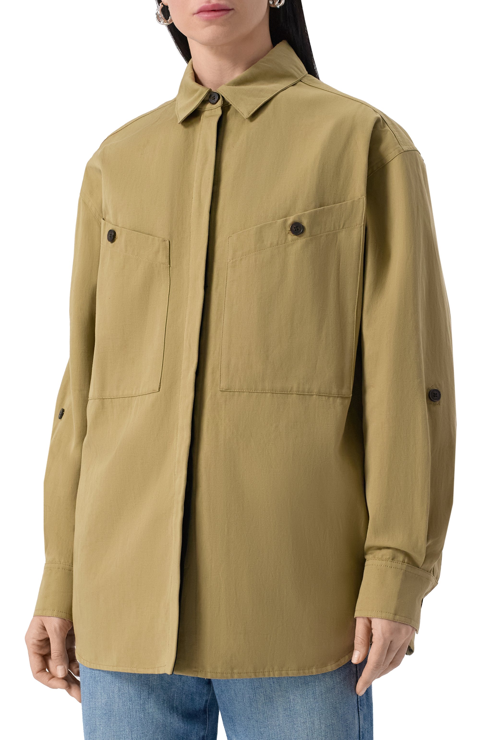 Рубашка из хлопка и льна IRO, арт. WP18N0LANI, фото 3