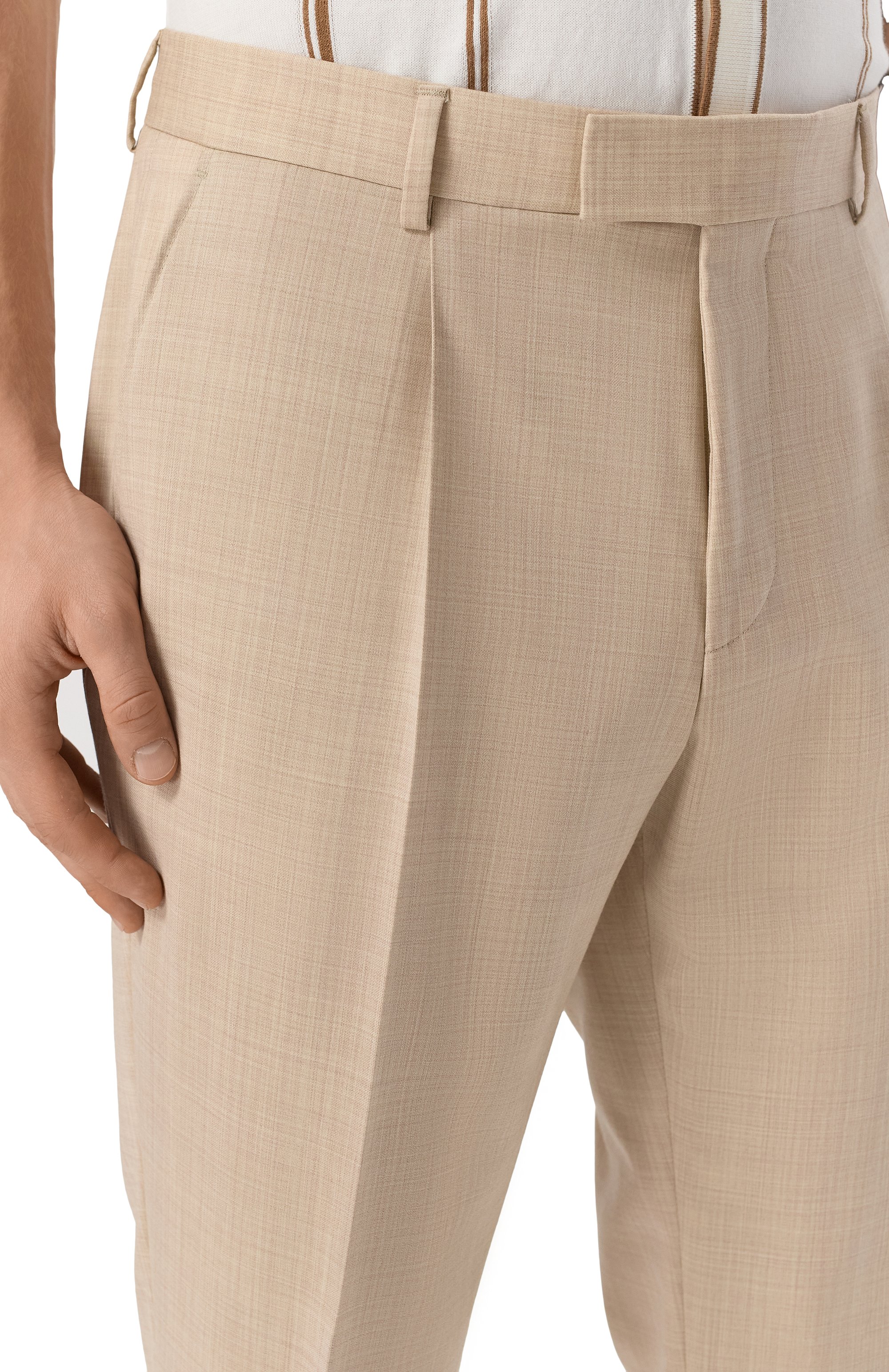 Шерстяные брюки BOSS, арт. 50534898, фото 5