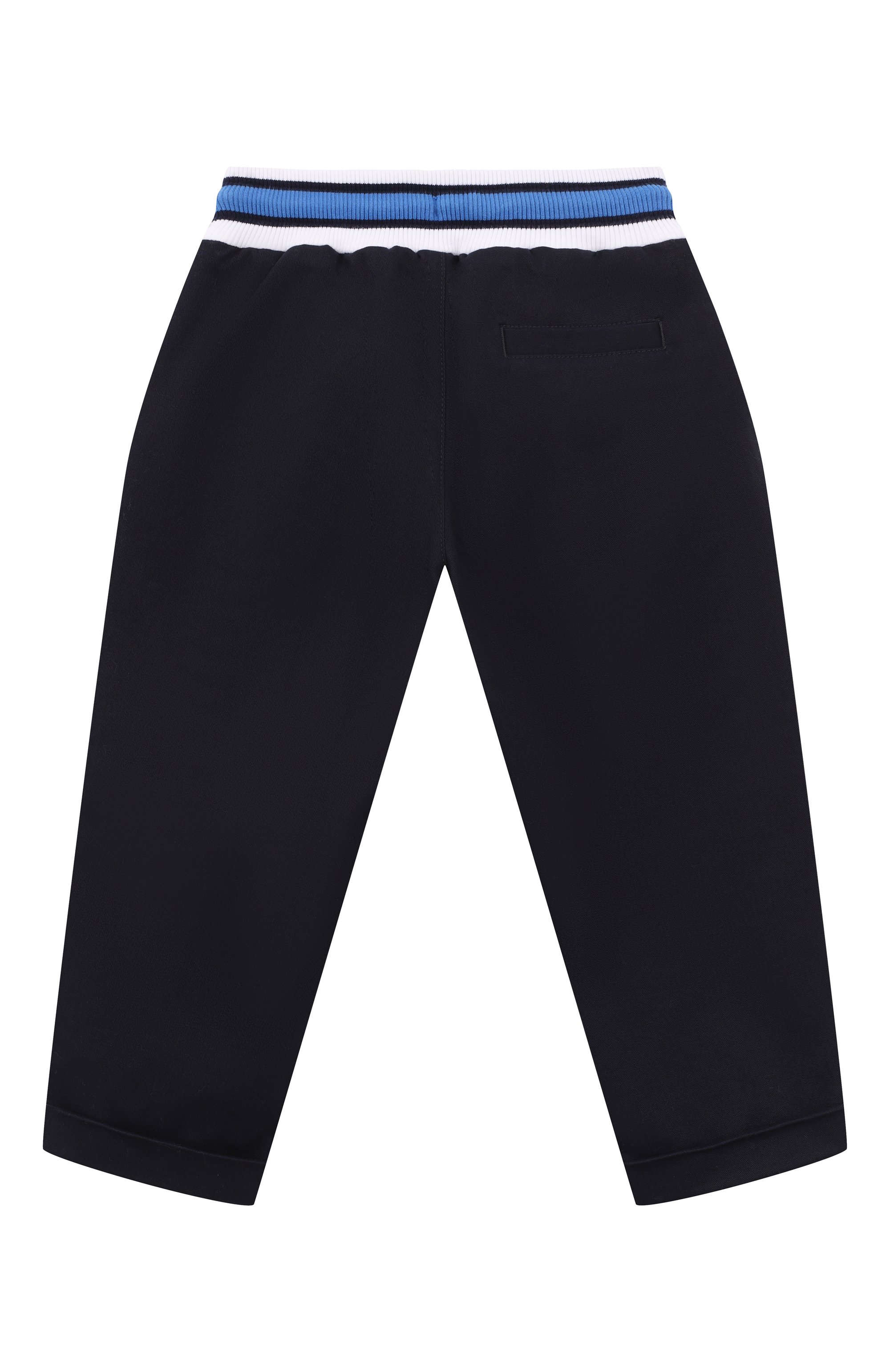 Хлопковые брюки DOLCE & GABBANA темно-синего цвета по цене 45400 руб., арт. L44P91/FUFN2/2-6, фото 2 Хлопковые брюки DOLCE & GABBANA, арт. L44P91/FUFN2/2-6, фото 2