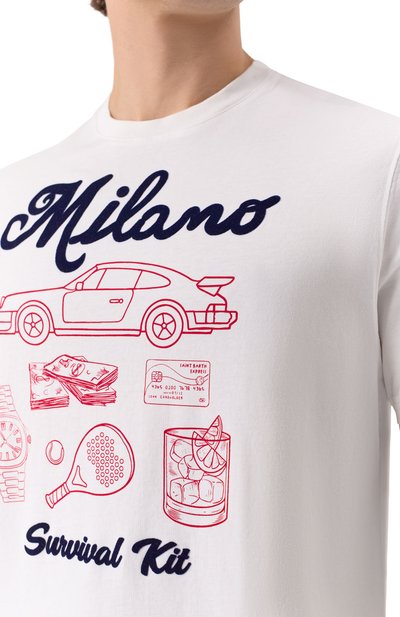 Хлопковая футболка MC2 SAINT BARTH, арт. ARN0001-00650I/ARN0TT, фото 5