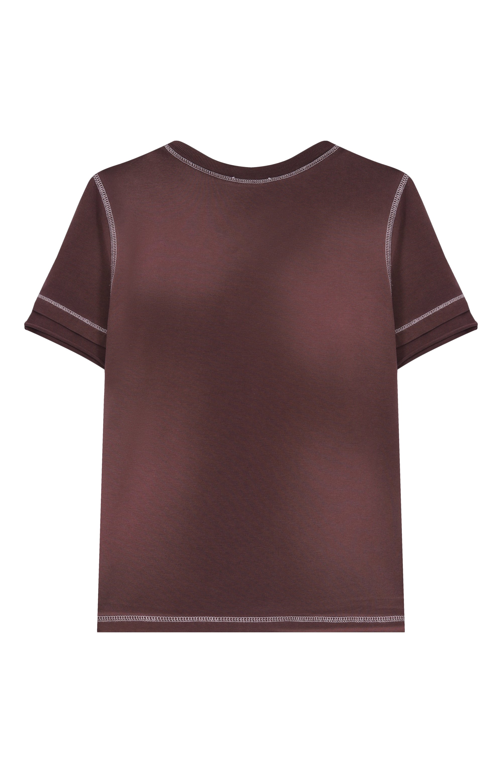 Хлопковая футболка DIESEL бордового цвета по цене 12100 руб., арт. J02381/0HMAG, фото 2 Хлопковая футболка DIESEL, арт. J02381/0HMAG, фото 2