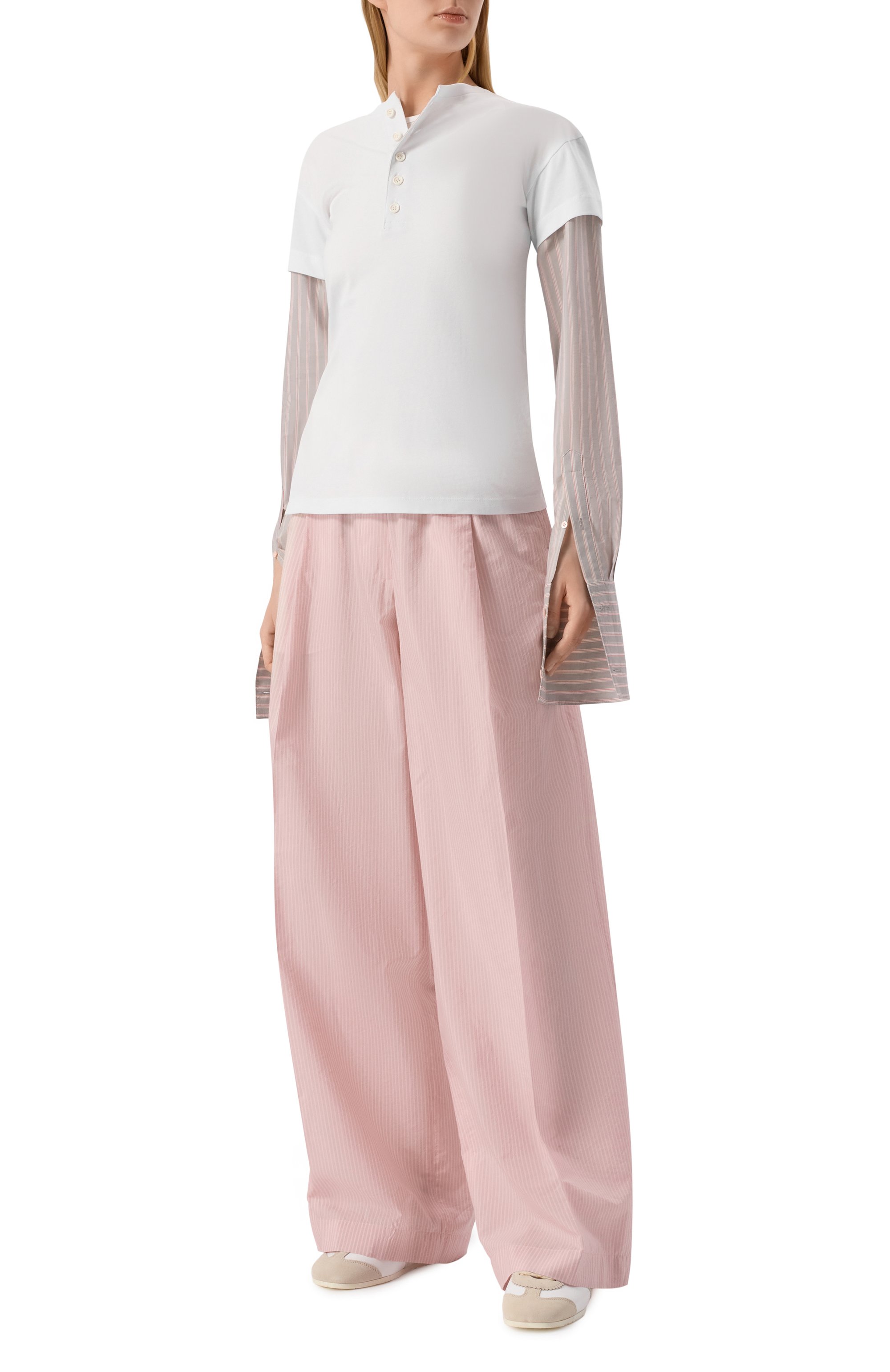 Хлопковый лонгслив-хенли DRIES VAN NOTEN, арт. 251-011156-1603, фото 2