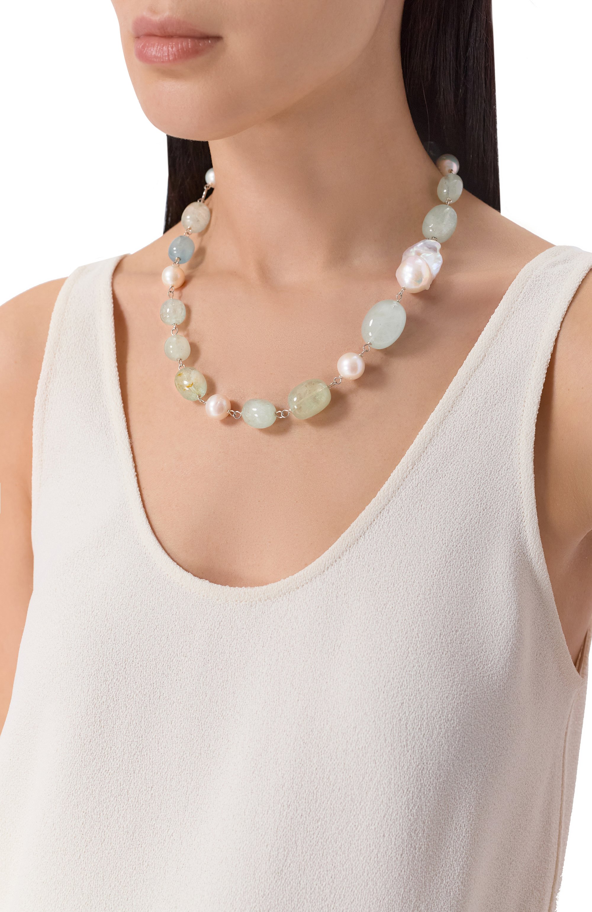 Колье VIEN бирюзового цвета по цене 89900 руб., арт. 26-388, фото 2 Колье VIEN, арт. 26-388, фото 2