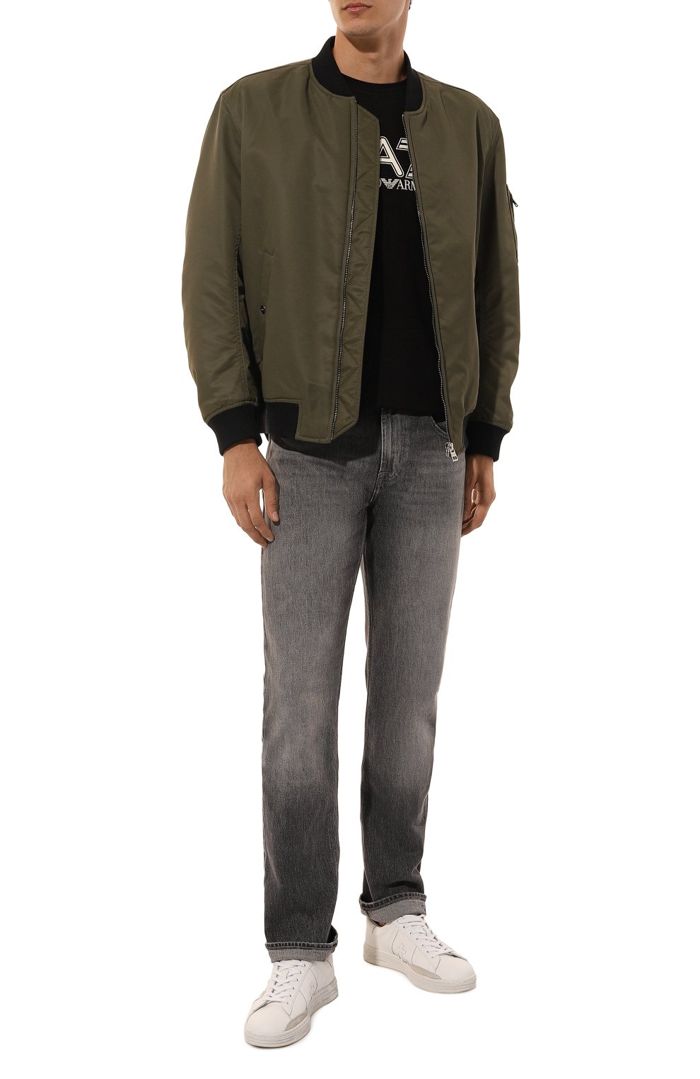 Хлопковая футболка EA7, арт. 6DPT62/PJVQZ/XL, фото 2