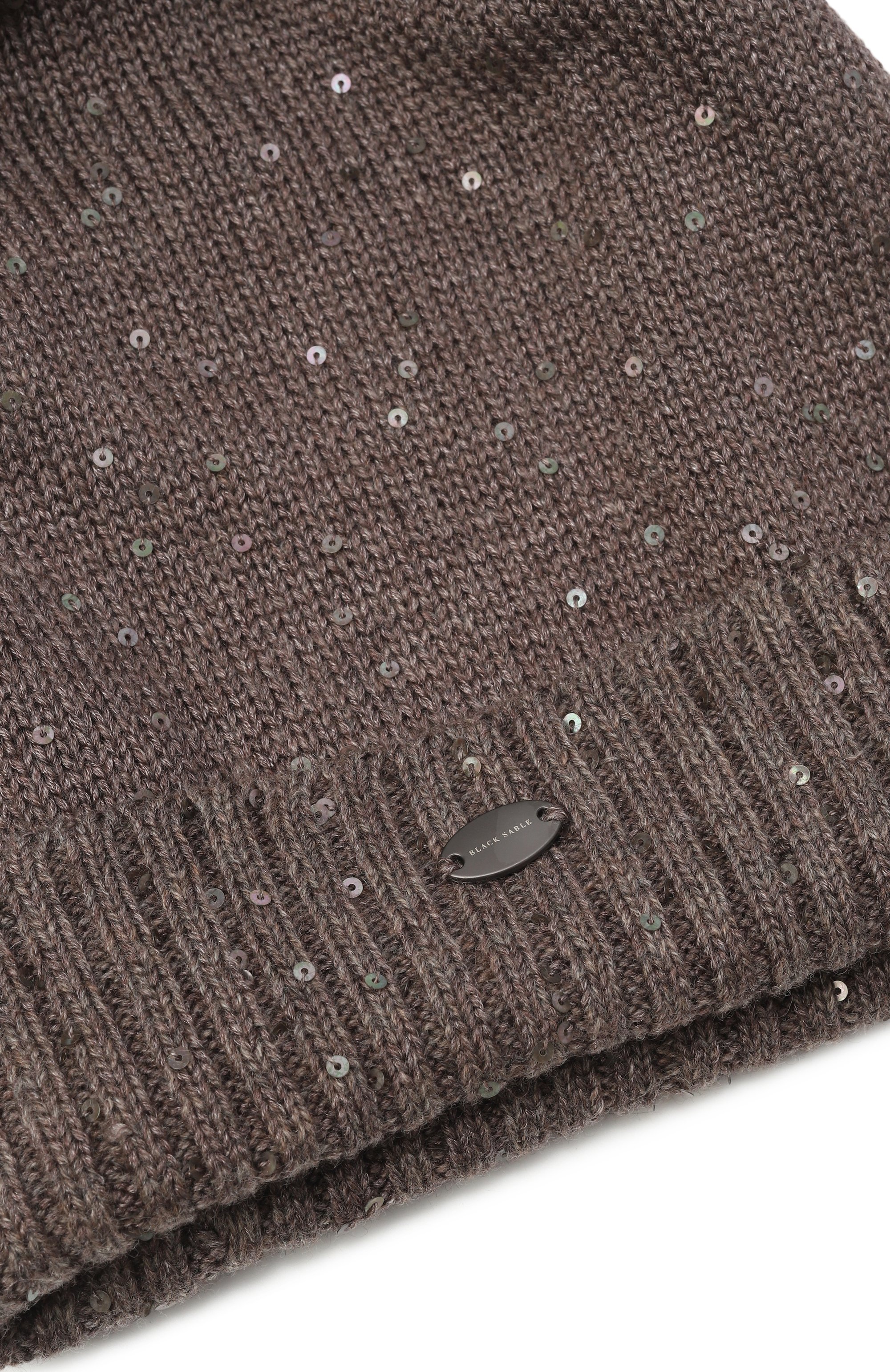 Шапка из кашемира и шелка с отделкой из соболя BLACK SABLE, арт. BS-47CC15, фото 3