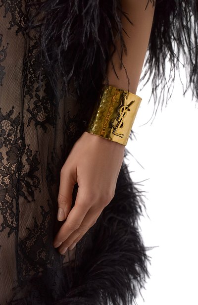 Браслет SAINT LAURENT золотого цвета по цене 123500 руб., арт. 831752/Y1500, фото 2 Браслет SAINT LAURENT, арт. 831752/Y1500, фото 2