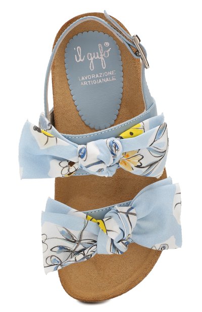 Кожаные босоножки IL GUFO голубого цвета по цене 19350 руб., арт. G575/VITELL0 NAPPAC0/27-30, фото 4 Кожаные босоножки IL GUFO, арт. G575/VITELL0 NAPPAC0/27-30, фото 4