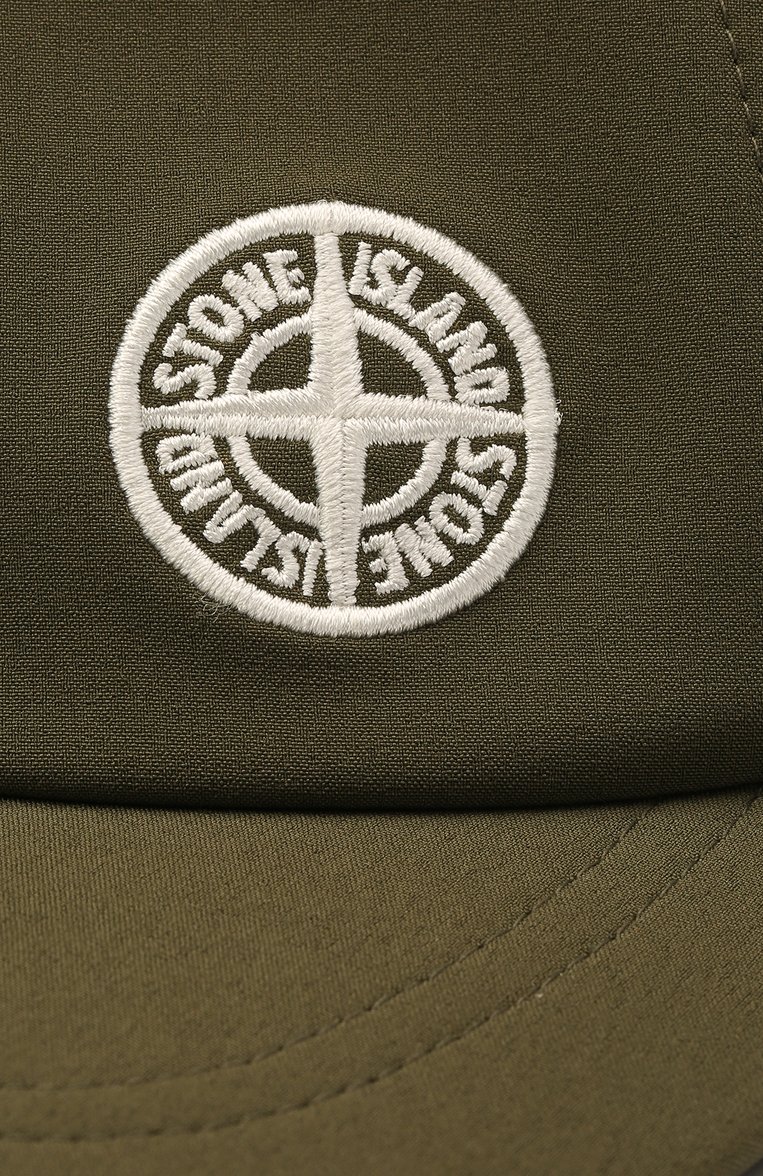Мужская бейсболка STONE ISLAND хаки цвета, арт. 741599227 | Фото 3 (Материал: Текстиль, Синтетический материал; Нос: Не проставлено)
