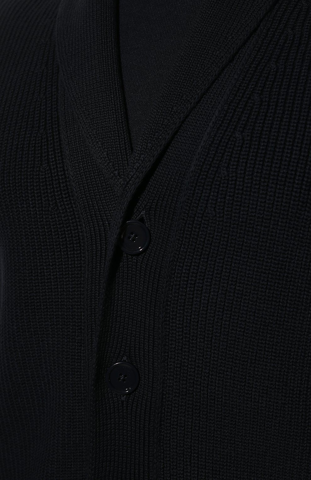 Кардиган из хлопка и кашемира BOSS темно-синего цвета по цене 24800 руб., арт. 50467955, фото 5 Кардиган из хлопка и кашемира BOSS, арт. 50467955, фото 5
