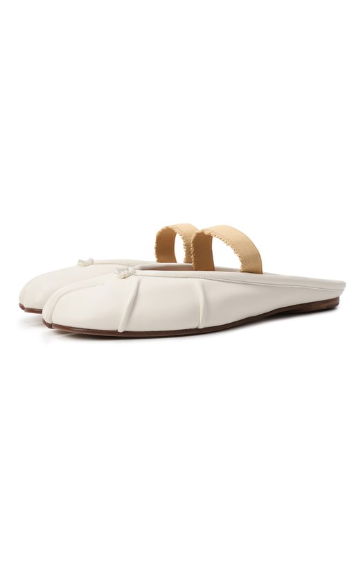 Кожаные сабо Tabi Maison Margiela S39WZ0103/P6853 Белый S39WZ0103/P6853
