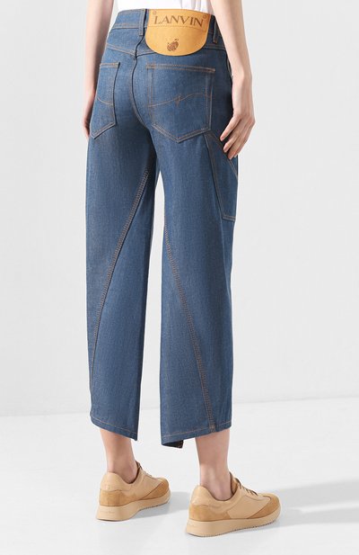 Укороченные джинсы LANVIN синего цвета по цене 66000 руб., арт. RW-TR503D-DZ01-H19, фото 4 Укороченные джинсы LANVIN, арт. RW-TR503D-DZ01-H19, фото 4