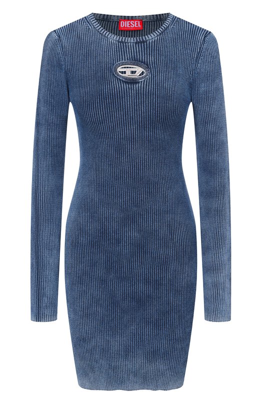 Хлопковое платье Diesel A21699/0ANAH Синий A21699/0ANAH