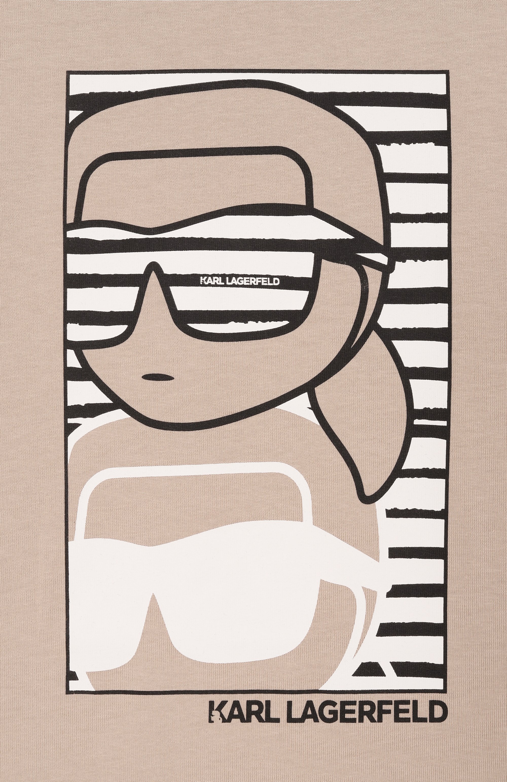 Хлопковая футболка KARL LAGERFELD KIDS, арт. Z31091, фото 3