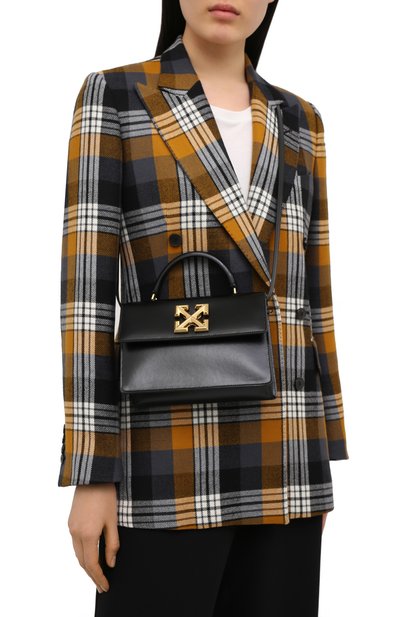 Сумка 1.4 jitney OFF-WHITE черного цвета по цене 127500 руб., арт. 0WNA092R21LEA003, фото 5 Сумка 1.4 jitney OFF-WHITE, арт. 0WNA092R21LEA003, фото 5