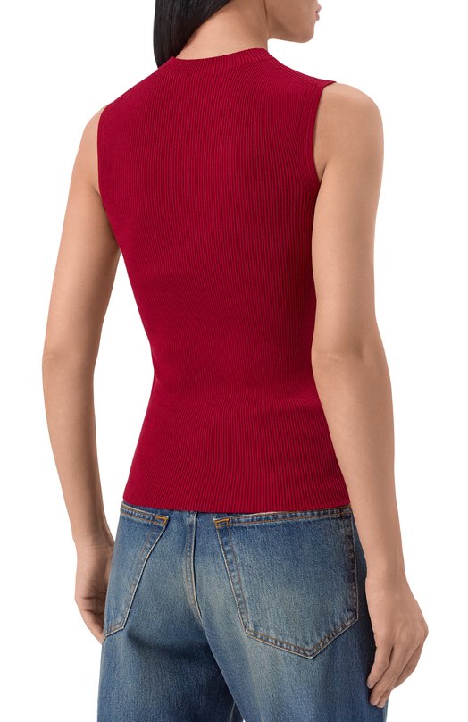 Топ из вискозы BOSS 50473237 Бордовый  50473237 Фото 4