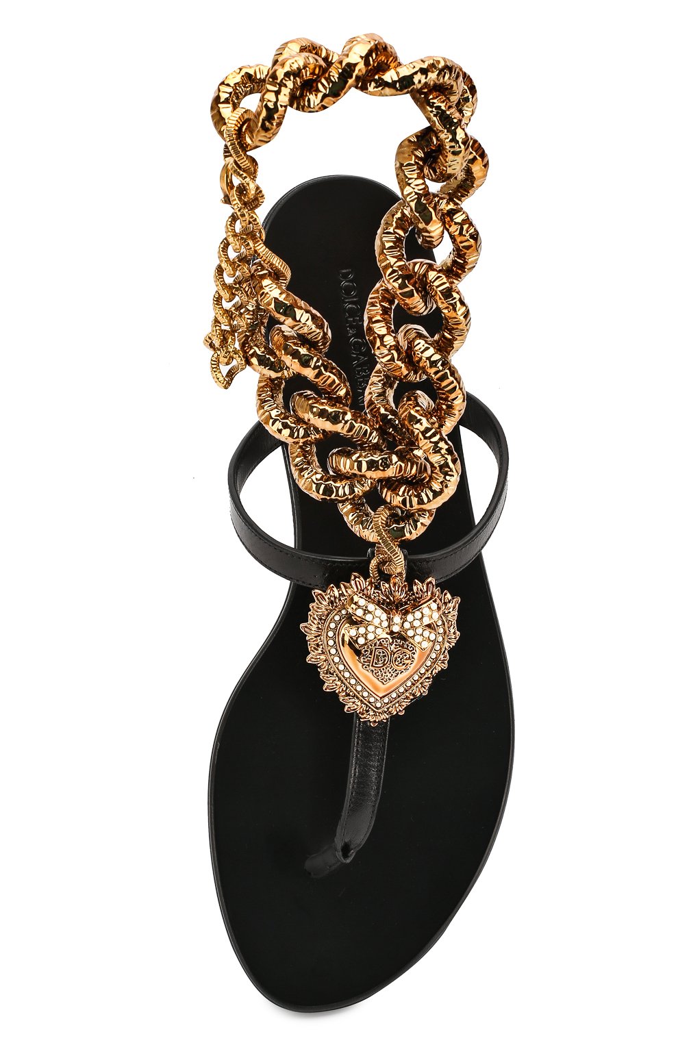 Кожаные сандалии infradito DOLCE & GABBANA, арт. CQ0332/AX059, фото 5