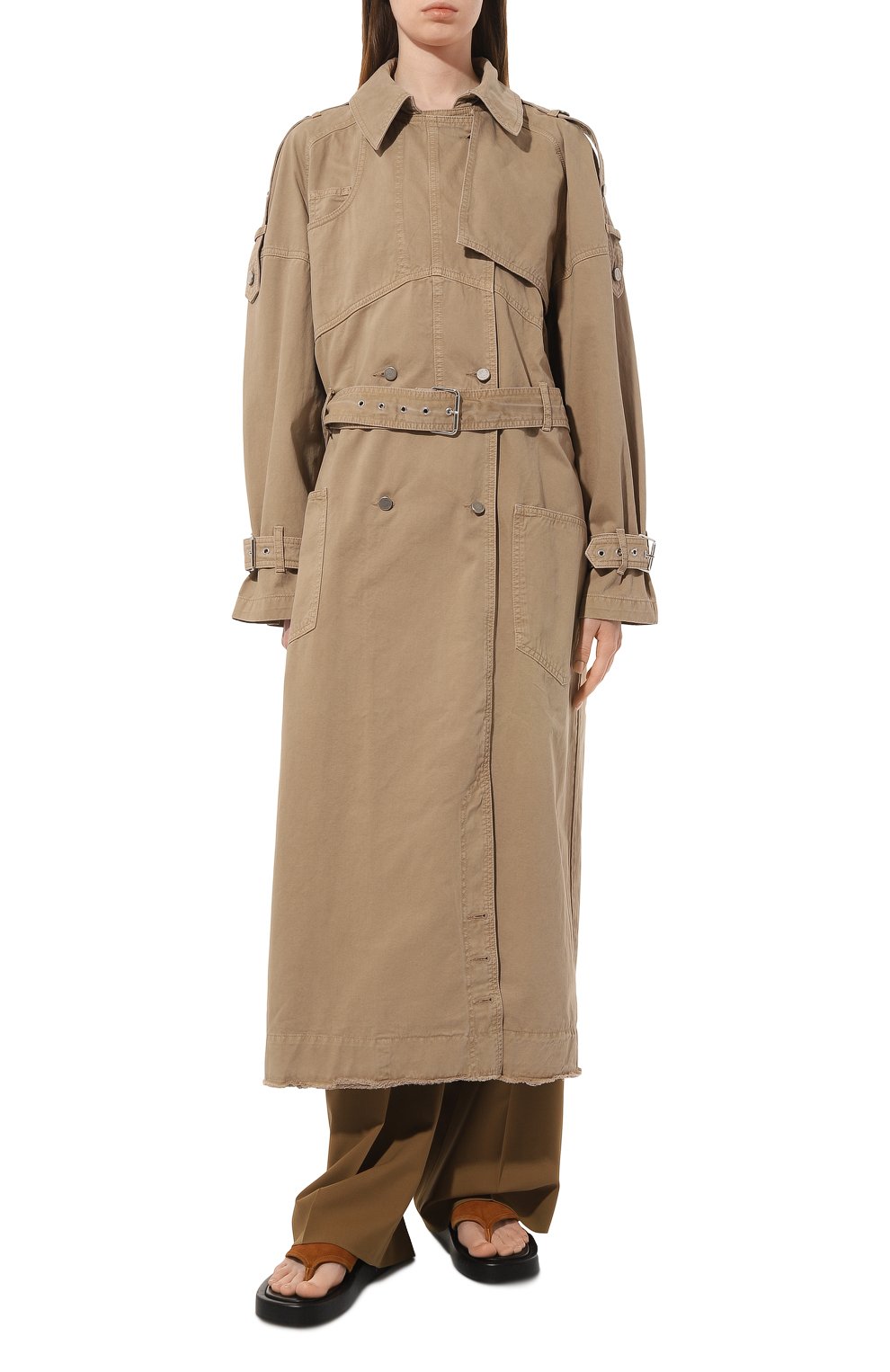 Двубортный тренч LESYANEBO, арт. SS23/DENIMTC001, фото 3