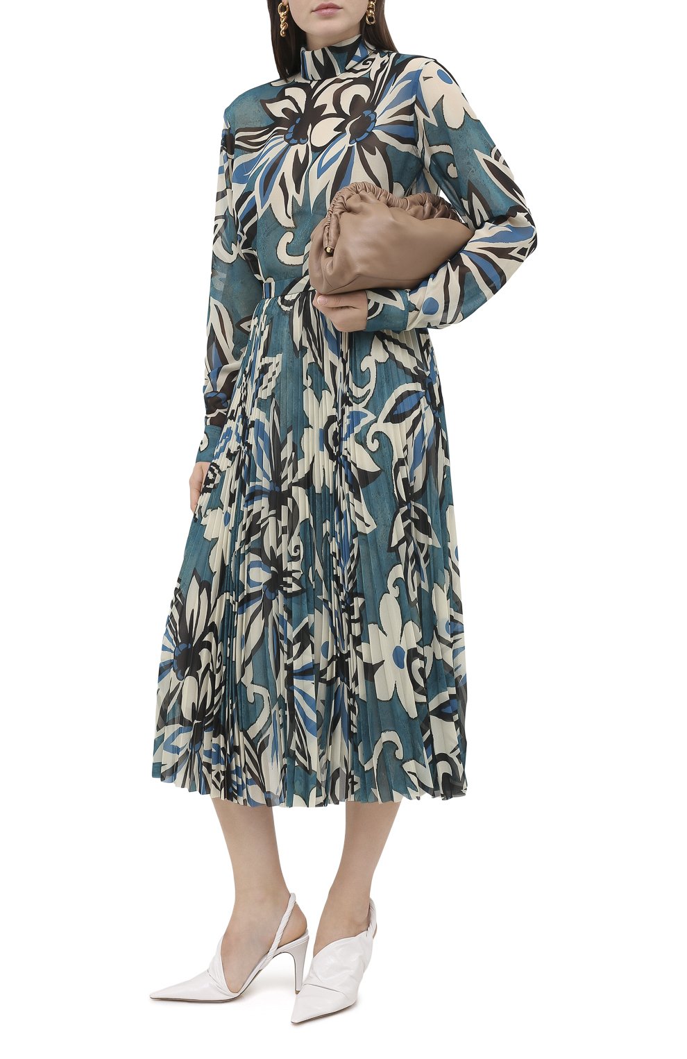 Юбка DRIES VAN NOTEN бирюзового цвета по цене 78150 руб., арт. 202-30830-1062, фото 3 Юбка DRIES VAN NOTEN, арт. 202-30830-1062, фото 3