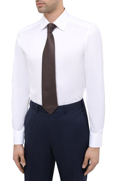 Хлопковая сорочка ZEGNA, арт. 804004/9MS0PA, фото 4