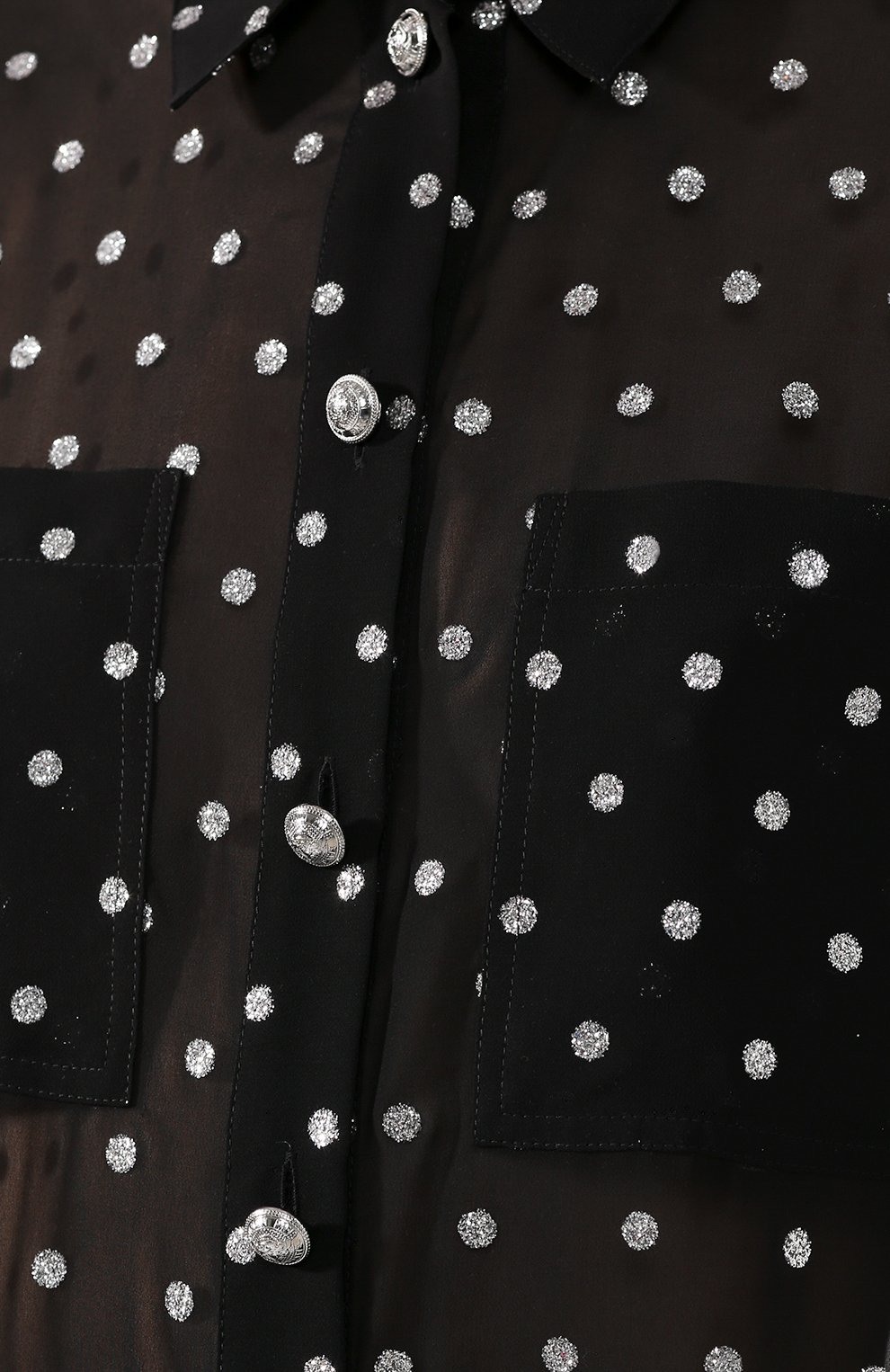 Рубашка в горох BALMAIN, арт. TF02654/X378, фото 5