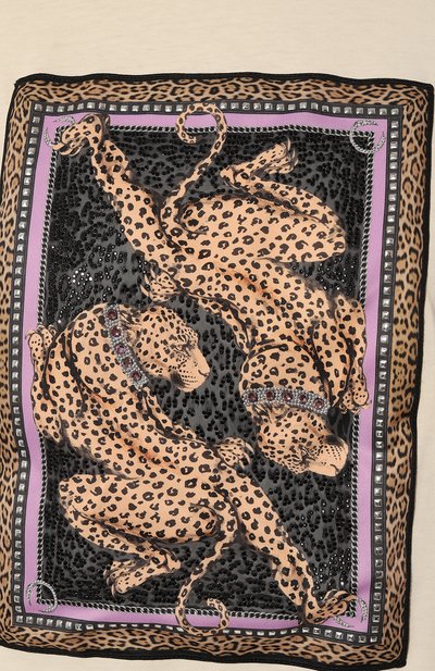 Хлопковая футболка ROBERTO CAVALLI, арт. QKT61M/JD060, фото 5