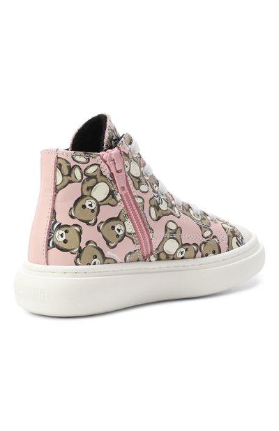 Кожаные кеды MOSCHINO, арт. 81927/VAR3/24-27, фото 3