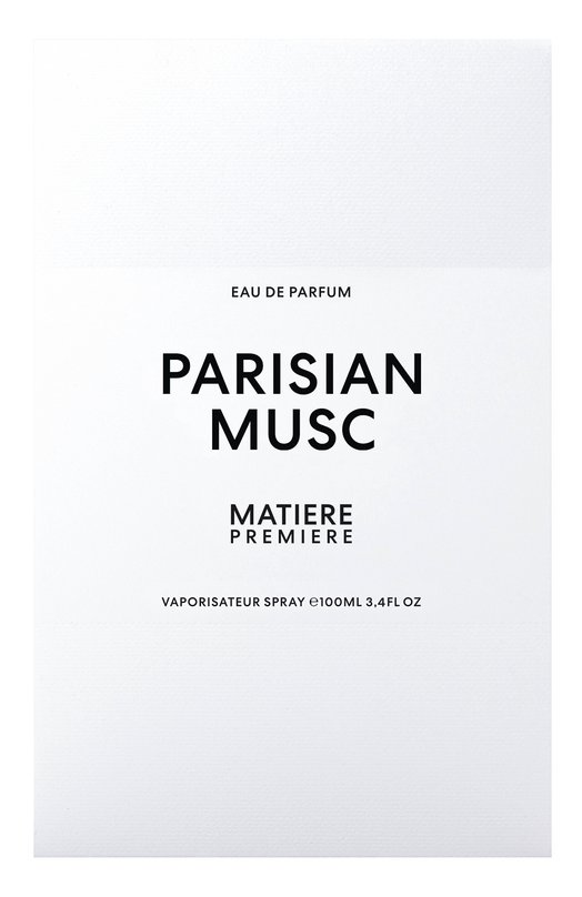 фото Парфюмерная вода parisian musc (100ml) matiere premiere