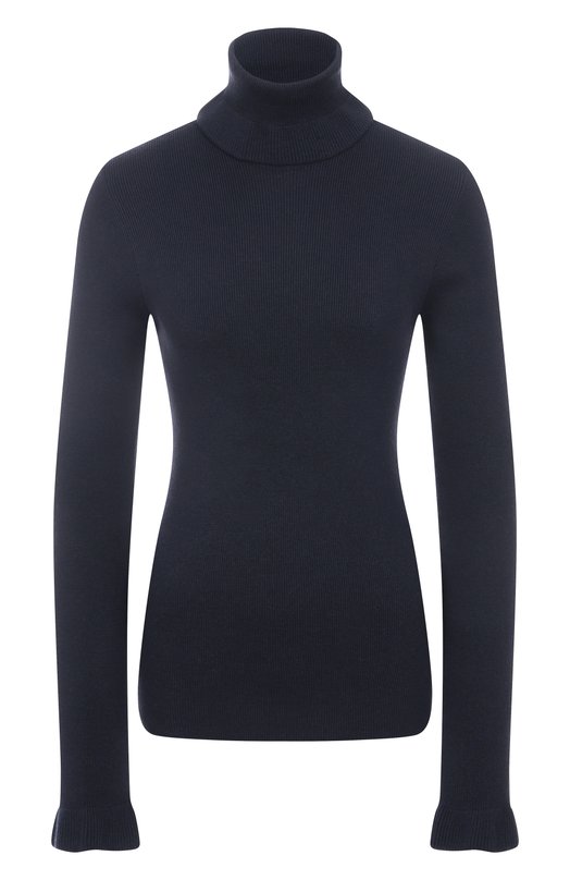 Водолазка из хлопка и шерсти Chloé CH25AMP14520 Синий CH25AMP14520