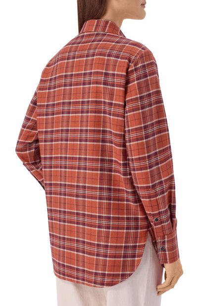 Рубашка из хлопка и кашемира KITON, арт. D52445H09420, фото 4