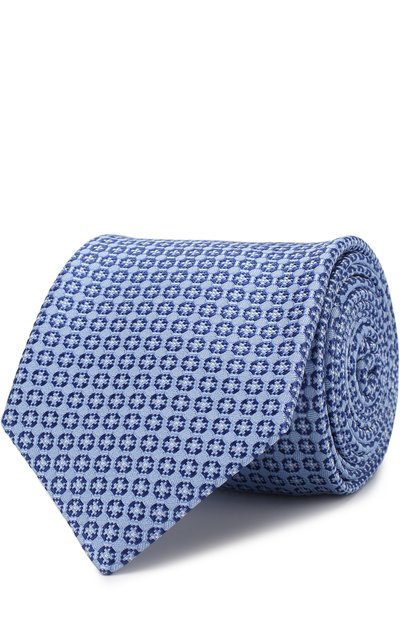 Мужской шелковый галстук с узором BRIONI, арт. 061D00/07430