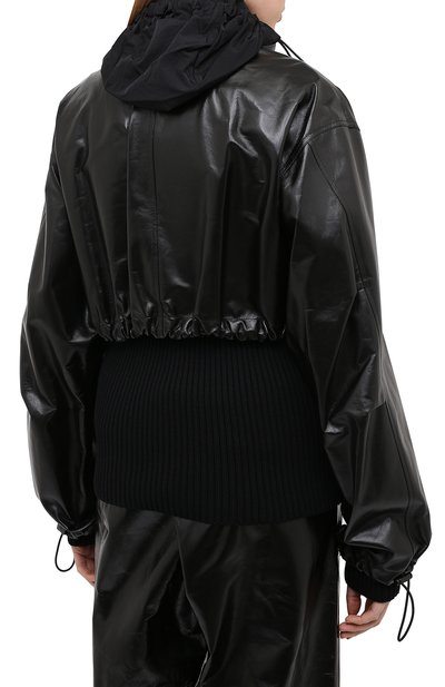 Комплект из куртки и кардигана BOTTEGA VENETA черного цвета по цене 399500 руб., арт. 633443/VKLC0, фото 5 Комплект из куртки и кардигана BOTTEGA VENETA, арт. 633443/VKLC0, фото 5