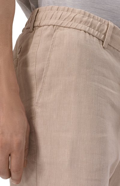 Брюки изо льна и вискозы BOSS, арт. 50540480, фото 5