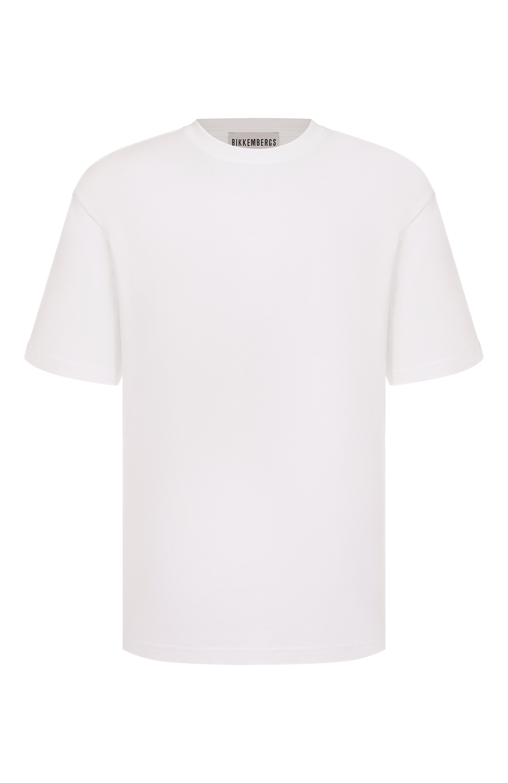 Хлопковая футболка DIRK BIKKEMBERGS белого цвета по цене 5295 руб., арт. BMT1305, фото 1 Хлопковая футболка DIRK BIKKEMBERGS, арт. BMT1305, фото 1