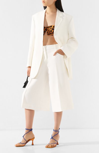 Жакет из вискозы JACQUEMUS белого цвета по цене 59950 руб., арт. 201JA05/02110, фото 2 Жакет из вискозы JACQUEMUS, арт. 201JA05/02110, фото 2