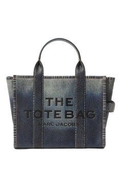 Женский сумка-тоут MARC JACOBS (THE) синего цвета, арт. 2F3HTT059H01 | Фото 1 (Сумки-технические: Сумки-шопперы; Материал: Натуральная кожа; Материал сплава: Проставлено; Ремень/цепочка: На ремешке; Драгоценные камни: Проставлено; Размер: large)