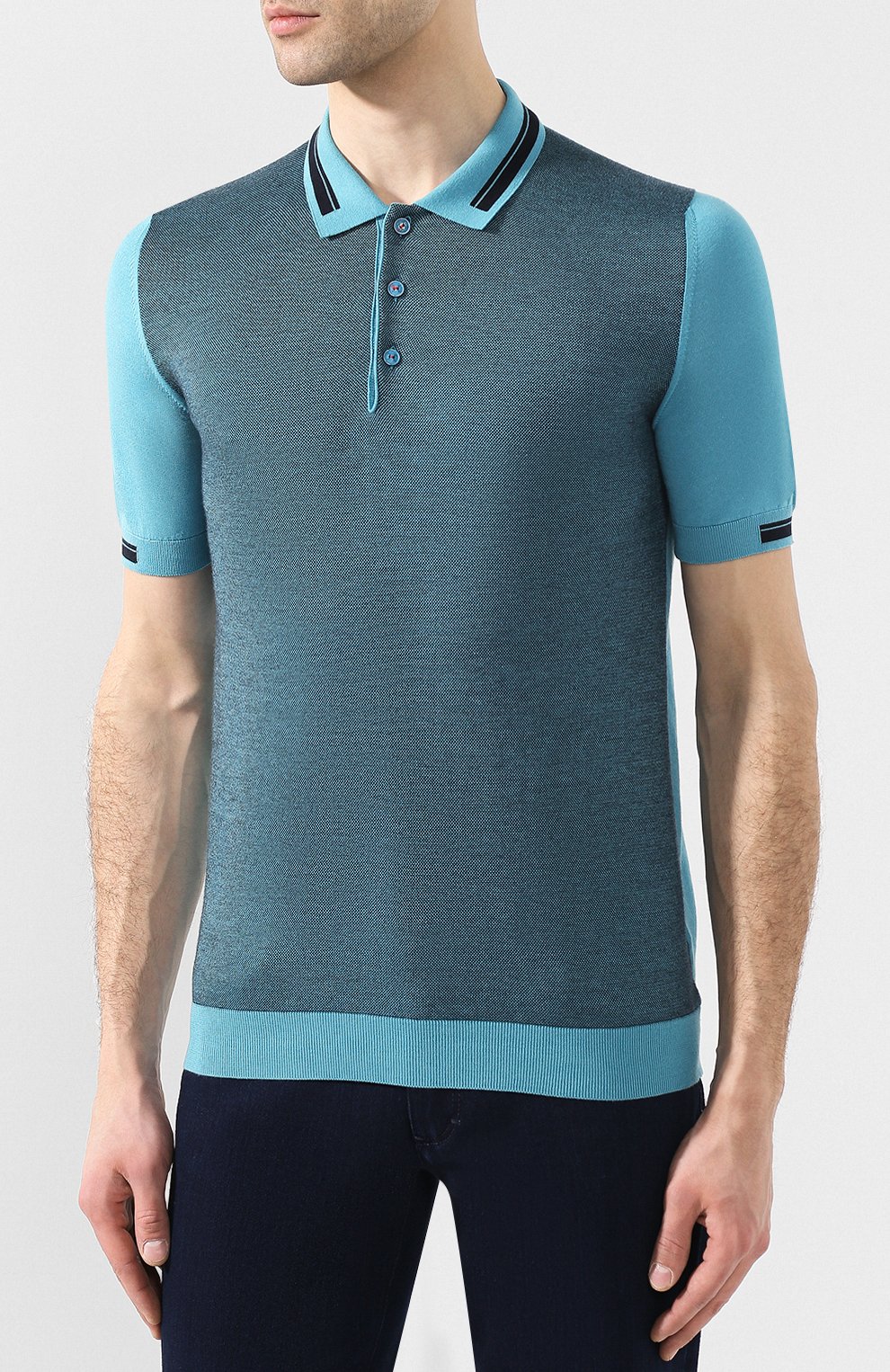 Хлопковое поло KITON, арт. UK711, фото 3