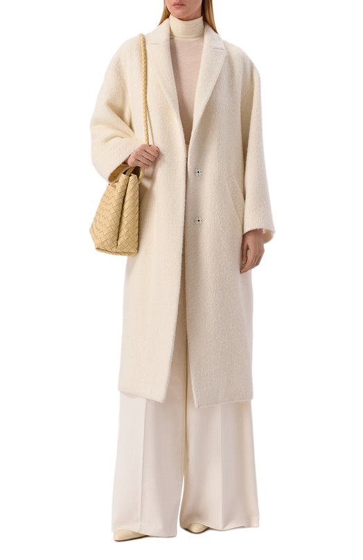 Шерстяное пальто MVST M26.2PW.C003-1/F085 BABY ALPACA Кремовый  M26.2PW.C003-1/F085 BABY ALPACA Фото 2