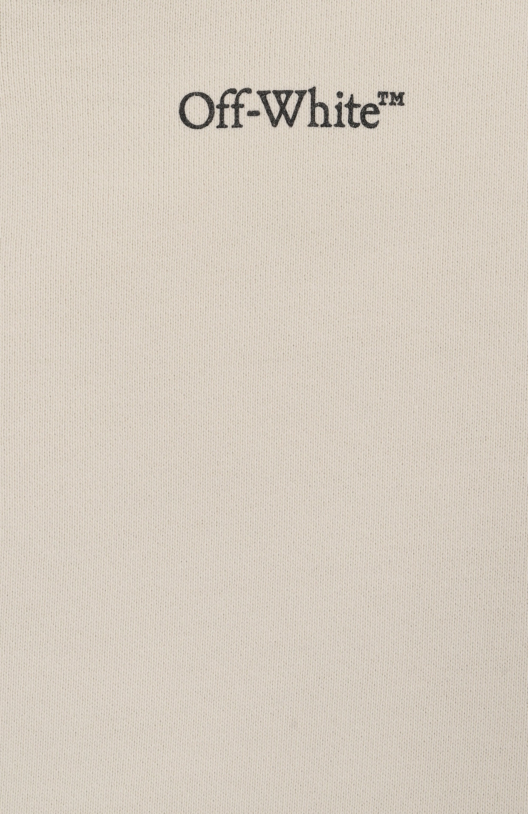 Хлопковая толстовка OFF-WHITE светло-серого цвета по цене 41800 руб., арт. 0BBE005S25FLE001/12+, фото 3 Хлопковая толстовка OFF-WHITE, арт. 0BBE005S25FLE001/12+, фото 3