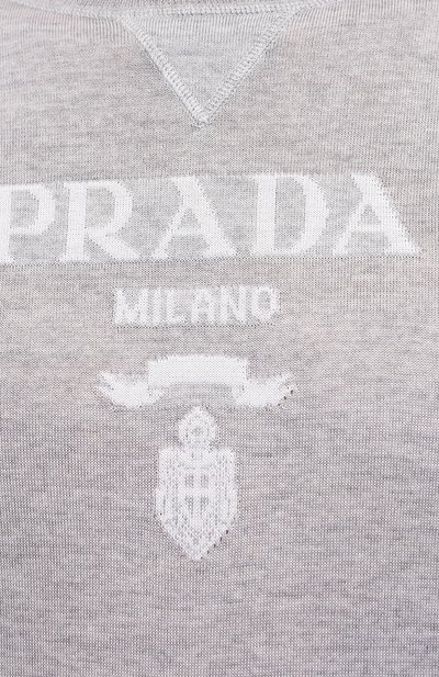 Джемпер из кашемира и шерсти PRADA, арт. UMB272-1ZRR-F0031-212, фото 5