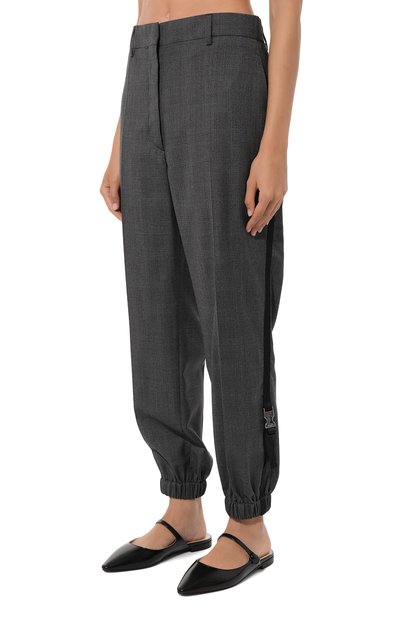 Джоггеры из шерсти и шелка PRADA, арт. P274E-1UWJ-F0031-212, фото 3