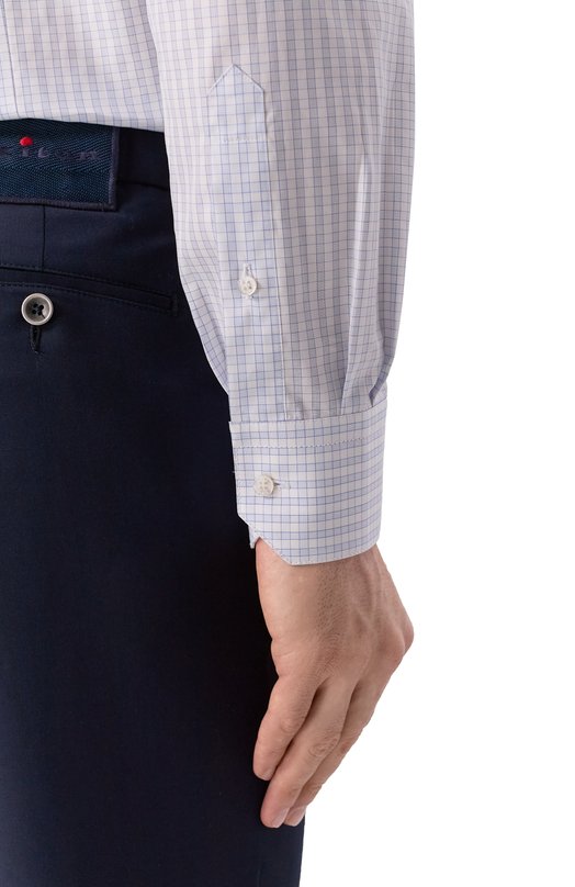 Хлопковая сорочка Zilli CLAA01M010004221Q Голубой  CLAA01M010004221Q Фото 5