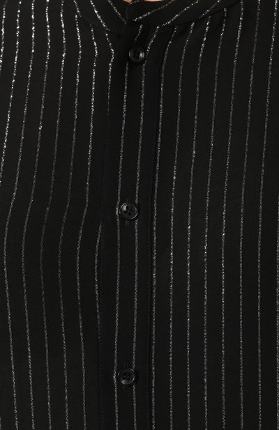 Рубашка из вискозы SAINT LAURENT черного цвета по цене 150000 руб., арт. 605378/Y852T, фото 5 Рубашка из вискозы SAINT LAURENT, арт. 605378/Y852T, фото 5